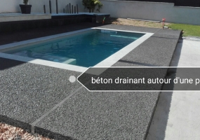 BETON DRAINANT autour d