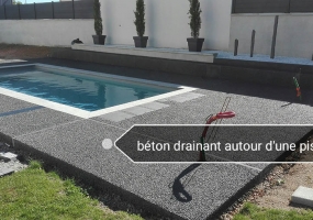 BETON DRAINANT autour d